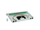 TELEGÄRTNER BASIS V LWL-Panel mit Kupplungen & Pigtails, 24x E2000, OS2 grün APC