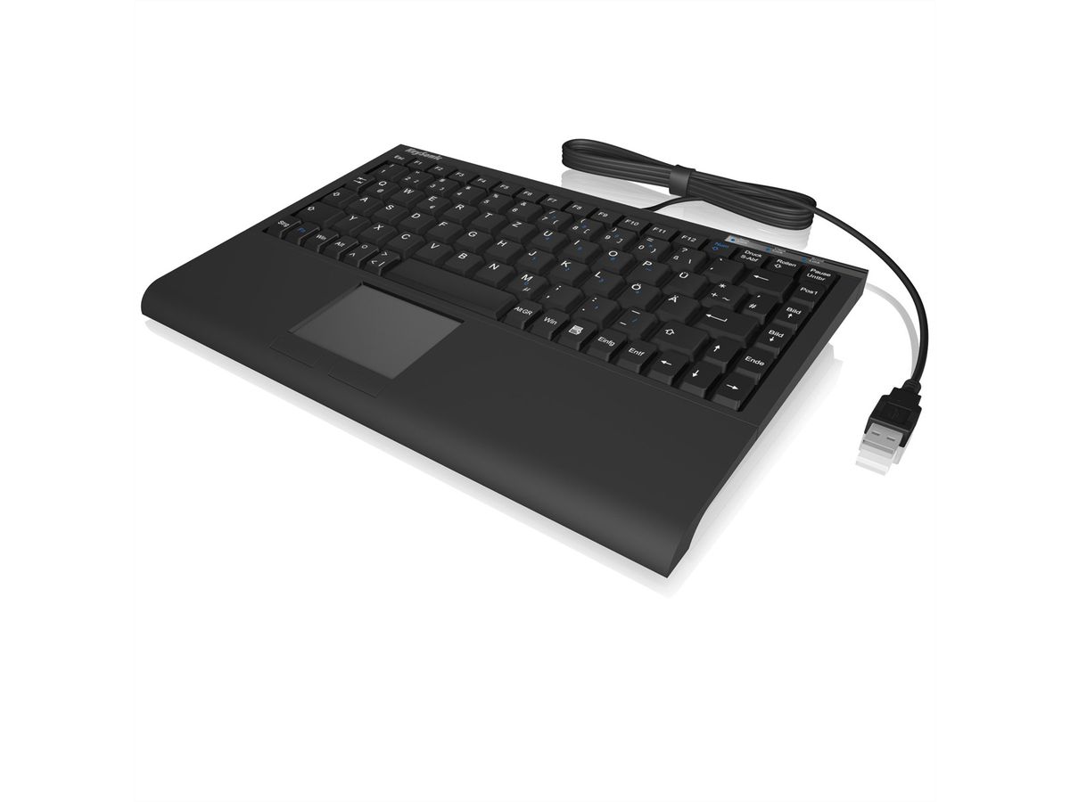 KeySonic ACK-540 U+ Mini-Keyboard mit integriertem Touchpad USB
