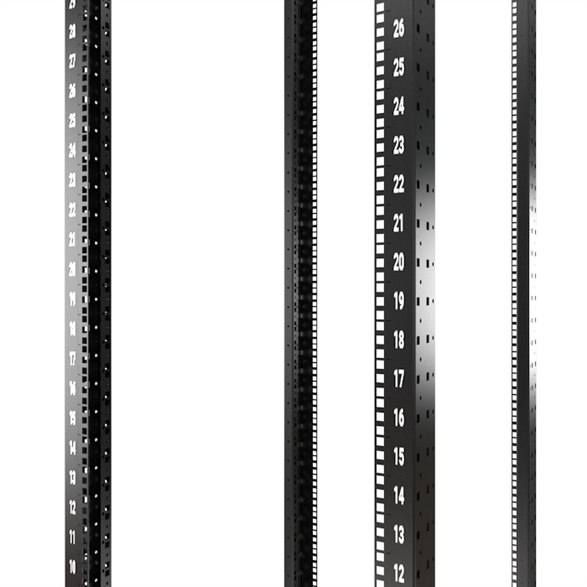 SCHROFF 19" Winkelprofil für Kabelführung / Slide Mount