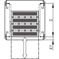 SCHROFF 19''-Fachboden ausziehbar - 19"FA AUS 1HE C=500 RED 7035