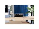 BACHMANN DESK2 2xUTE 1xUSB A/C 22W, GST18 RAL9005, schwarz, 0,2 m