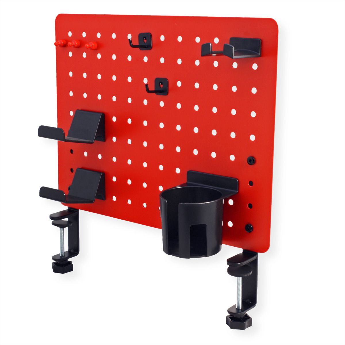 VALUE Stecktafel für Gamer, Klemmhalterung, rot