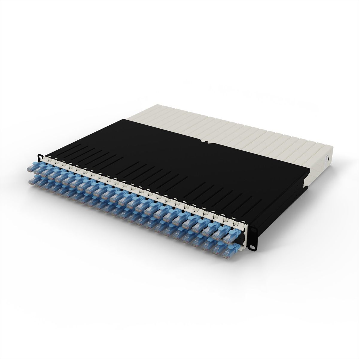 patchbox.one 8RU UTP blau Cat.6a 0,8m