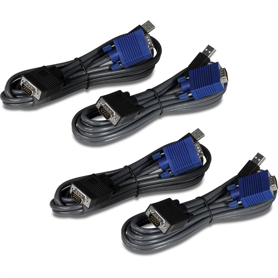 TRENDnet TK-407K KVM Switch 4-Port USB Kit