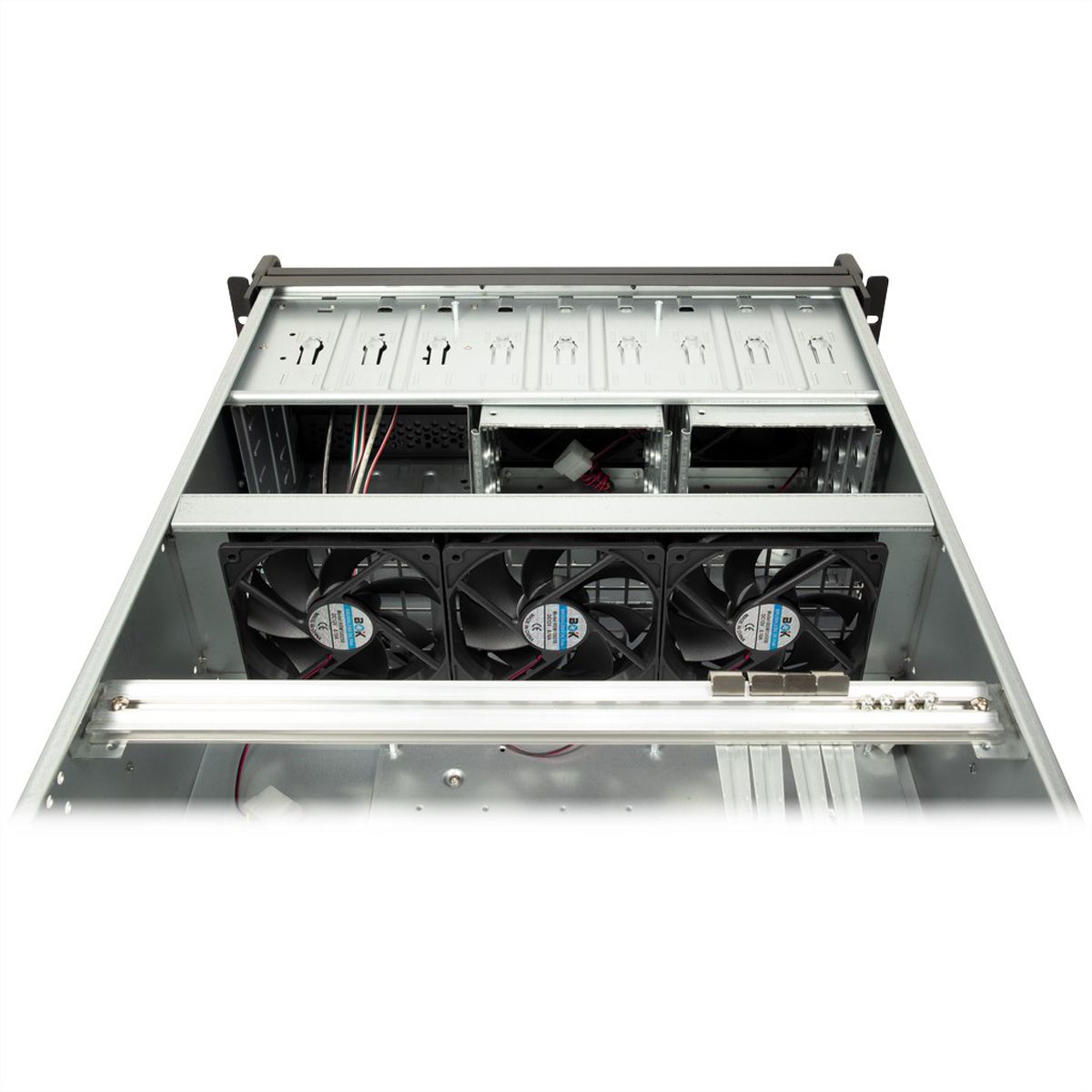 19" Servergehäuse 4U-4129L, 4HE, lange Version, schwarz