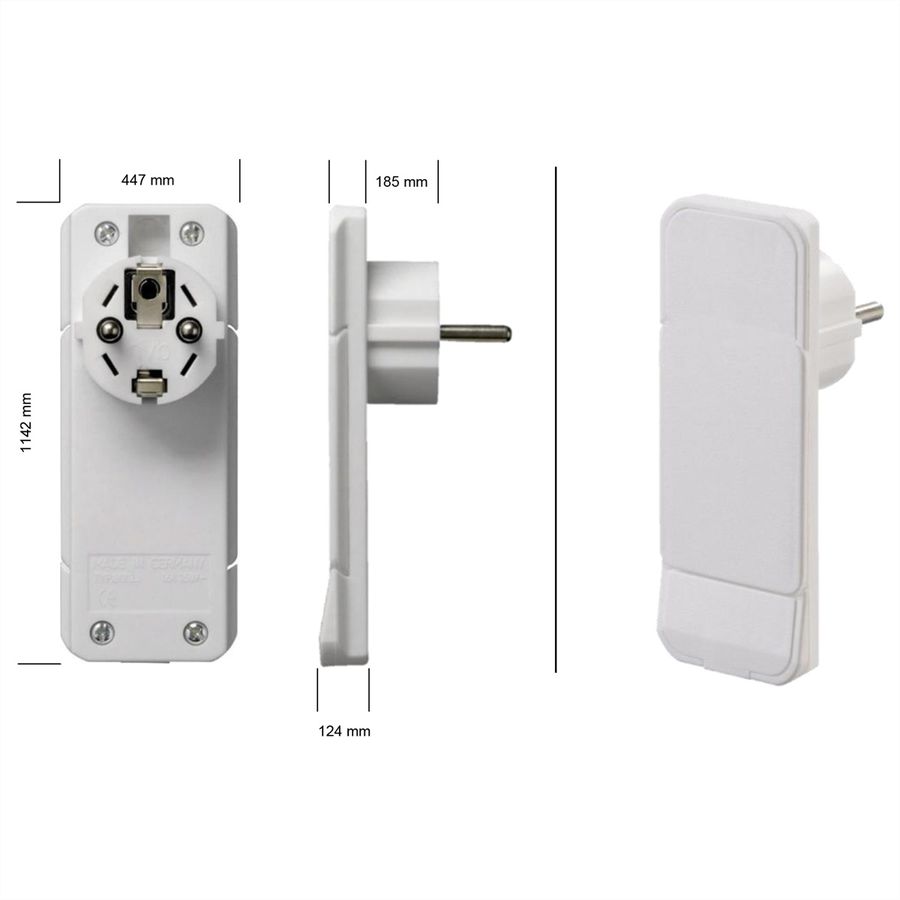 BACHMANN SMART PLUG Schutzkontakt Montagestecker, weiß