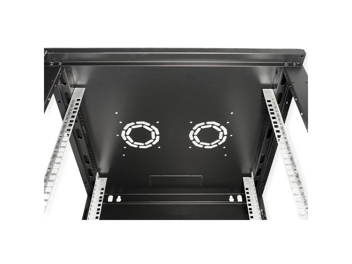 ROLINE 19-Zoll Wandgehäuse Basic Plus 15HE, 600x600 BxT schwarz