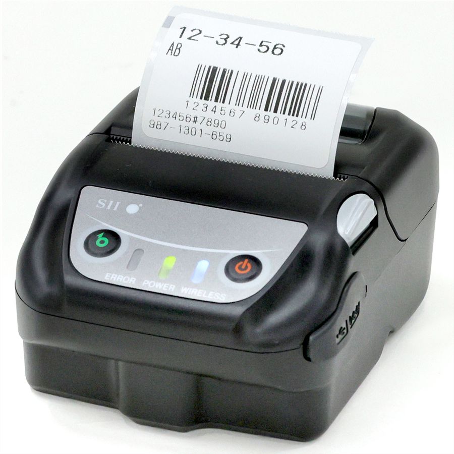 SEIKO MP-B21L mobiler Ettikettendrucker Bluetooth, USB