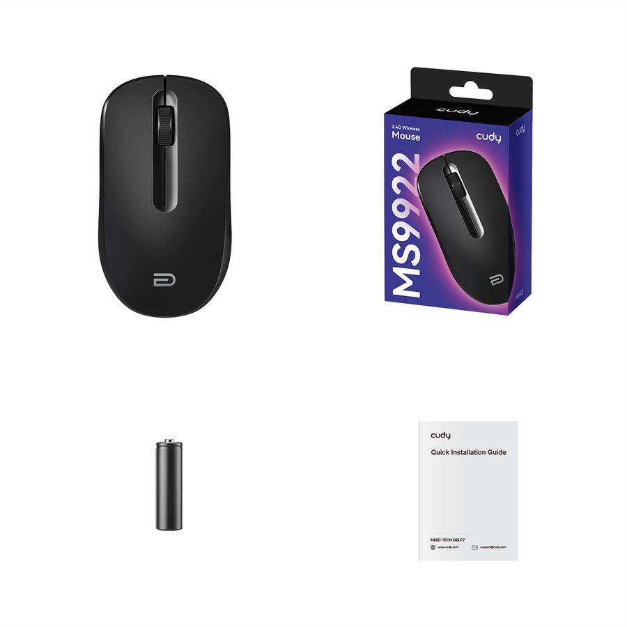 CUDY MS9922_Black 2.4G Wireless Maus