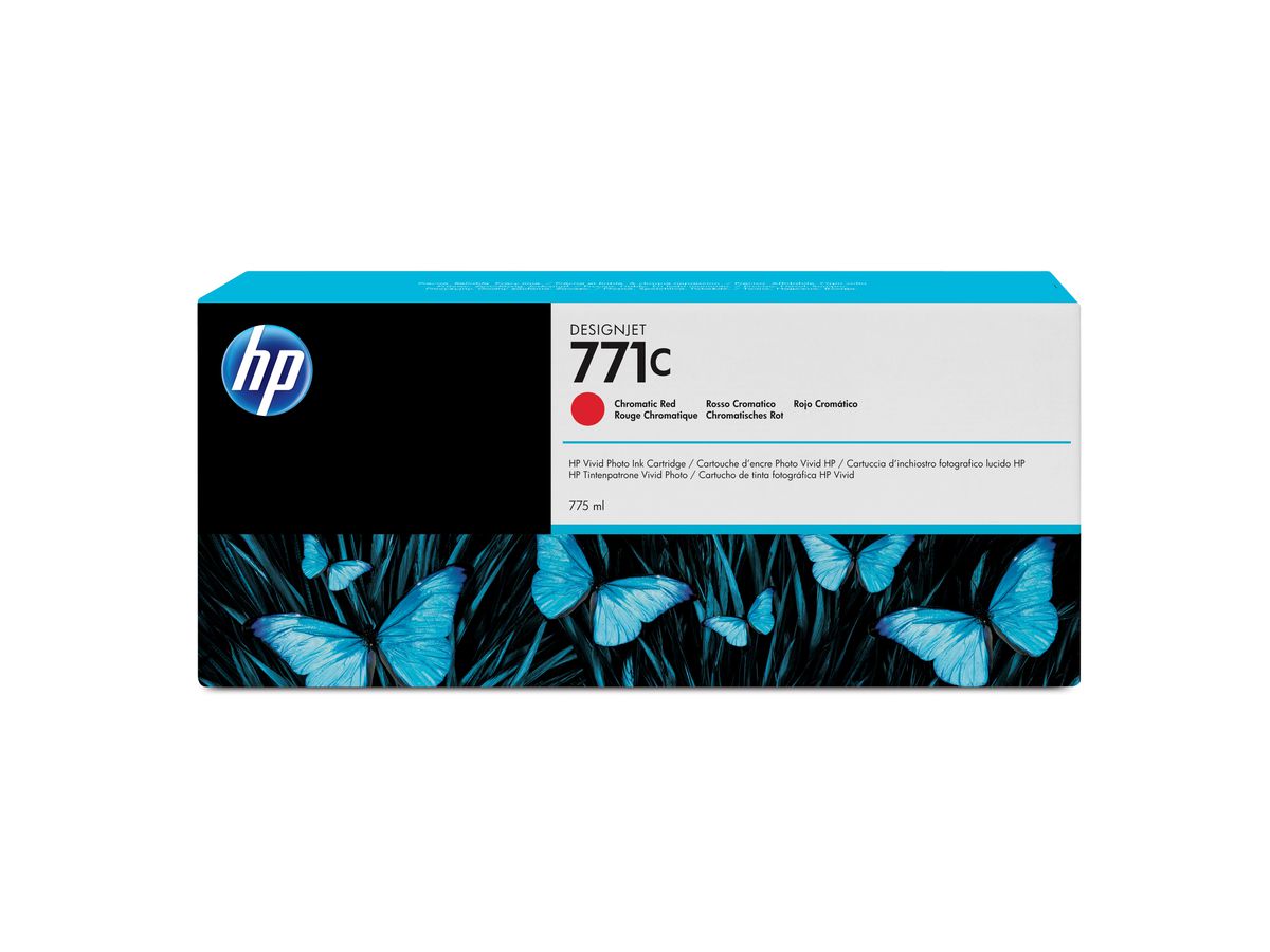 HP 771C Chromrot DesignJet Druckerpatrone, 775 ml