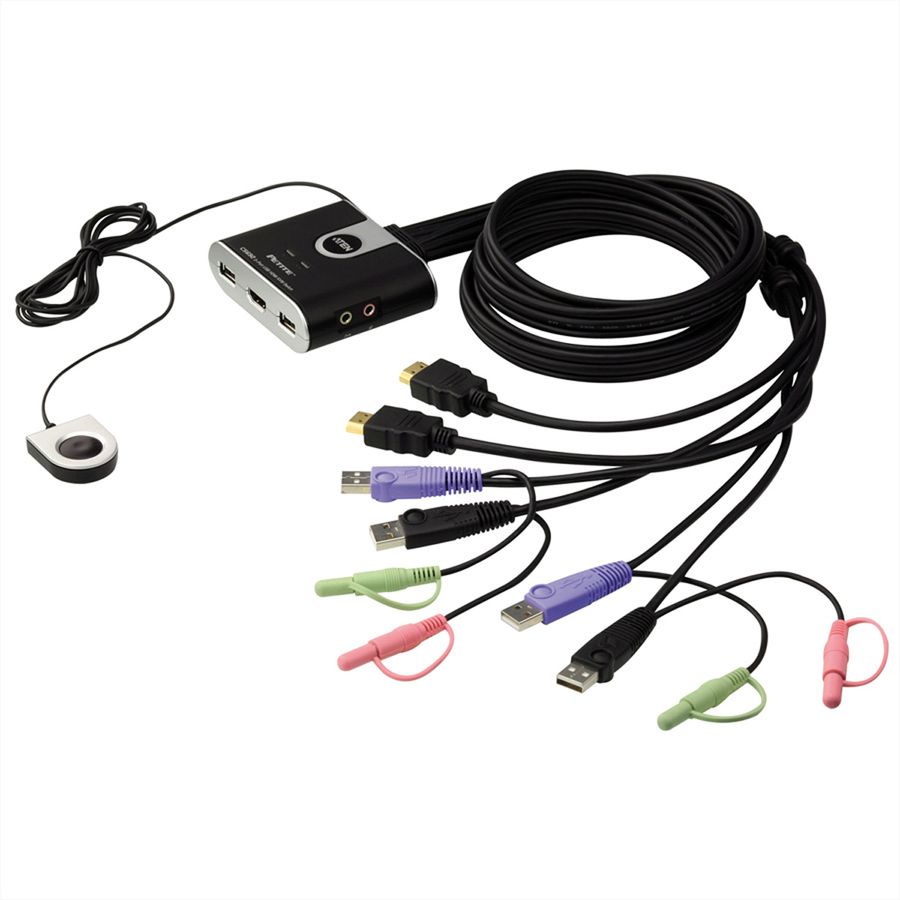 ATEN CS692 KVM Switch, USB, HDMI, Audio, 2 Ports