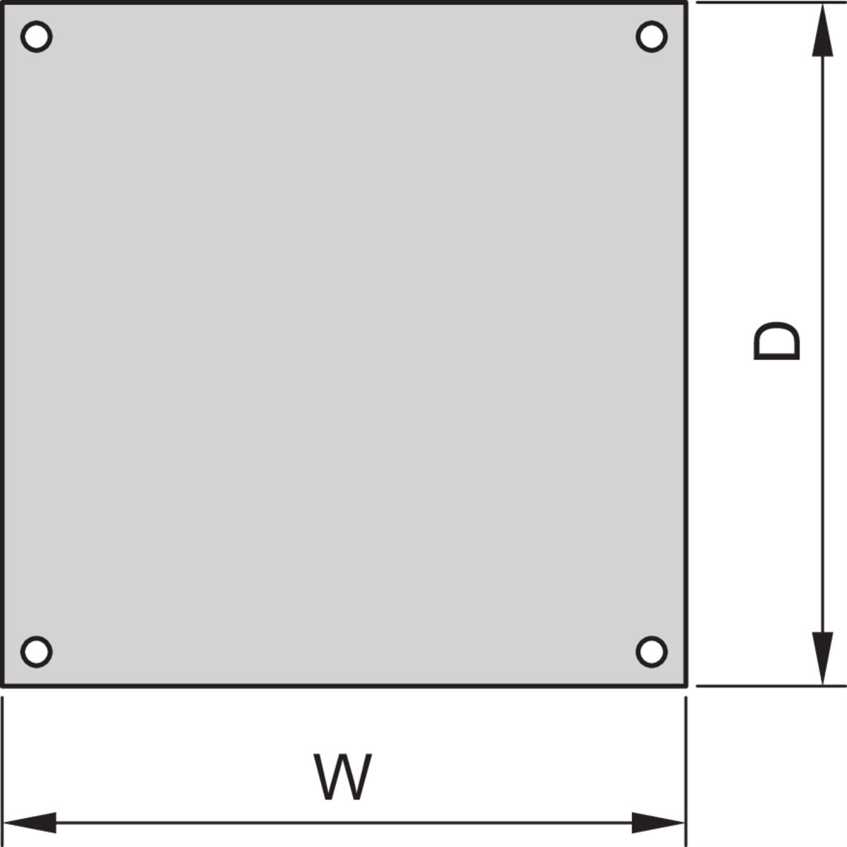 SCHROFF Dach, einliegend, RAL 7030 - DACH, EINLIEG.600B 800T 7021