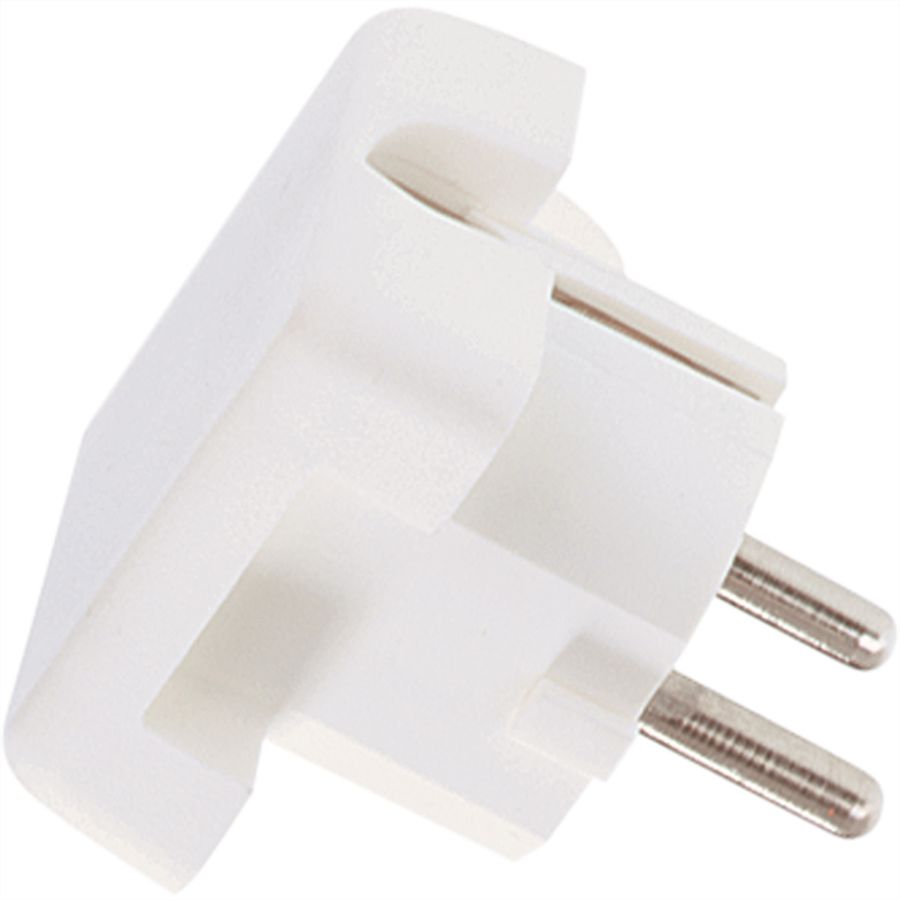 BACHMANN Schutzkontaktstecker, weiß flache Ausführung, montierbar