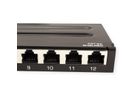 TRENDnet TC-P12C6AS Patch Panel, 12-port Cat6a geschirmt Für Wandmontage