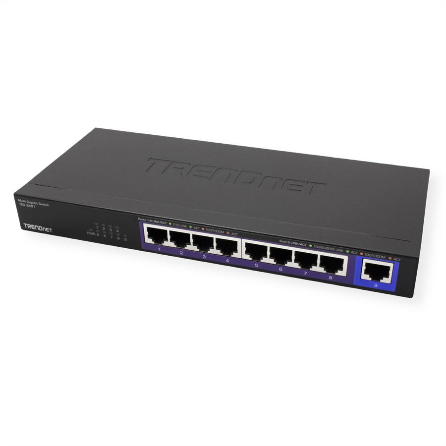 TRENDnet TEG-S591 9-Port Switch, Multi-Gigabit