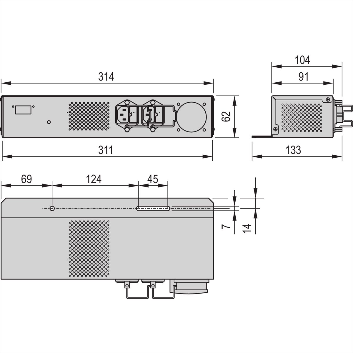 SCHROFF AC-Netzumschaltung für LHX 20 - AC-NETZUMSCHALTUNG
