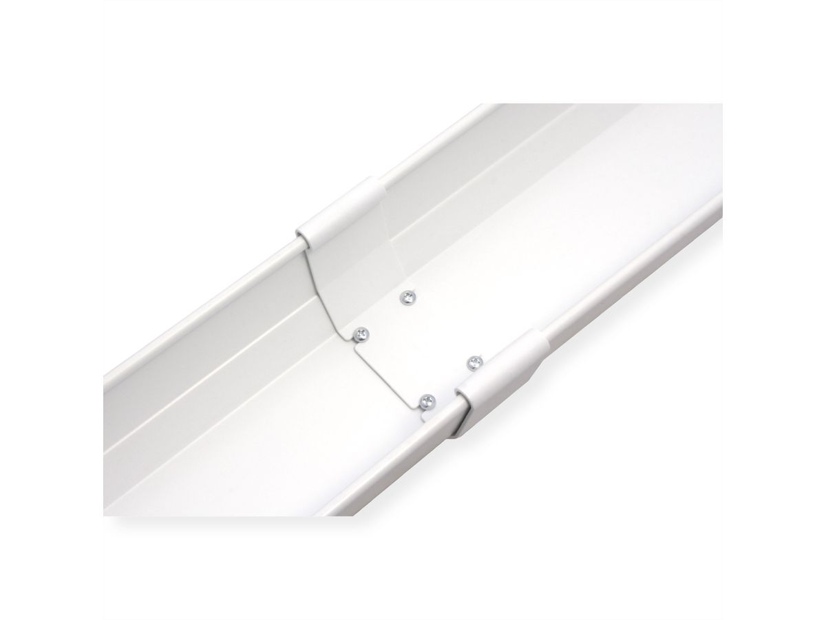 ROLINE Easy2Open Kabelkanal, Untertischmontage, weiß, 85,8 cm