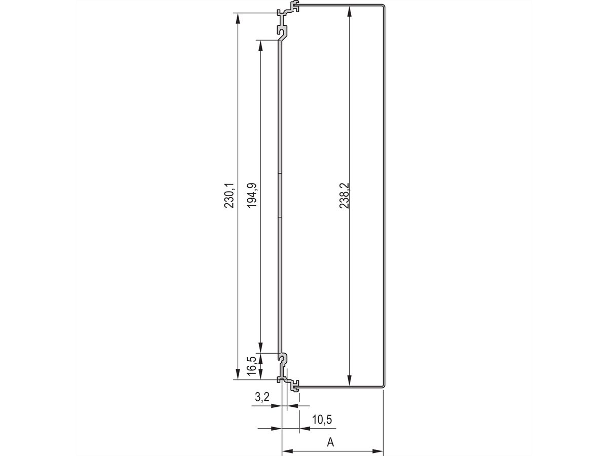 SCHROFF Kassetten PRO mit Haube, 6 HE, Frontplatte geschirmt (Textildichtung) - KAS M.HAUBE EMV 6HE 14TE 227T