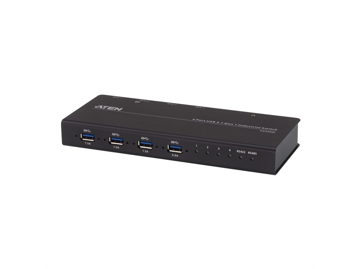 ATEN US3344i Industrie Hub Switch 4 x 4 USB 3.1 Gen 1