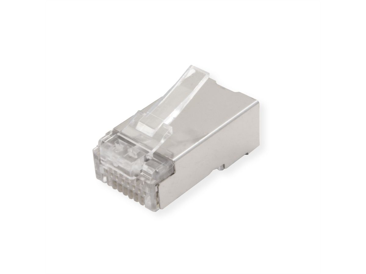 ROLINE Modular Plug geschirmt Kat.6A (Class EA), für Massiv-/Litzendraht, 10 St.
