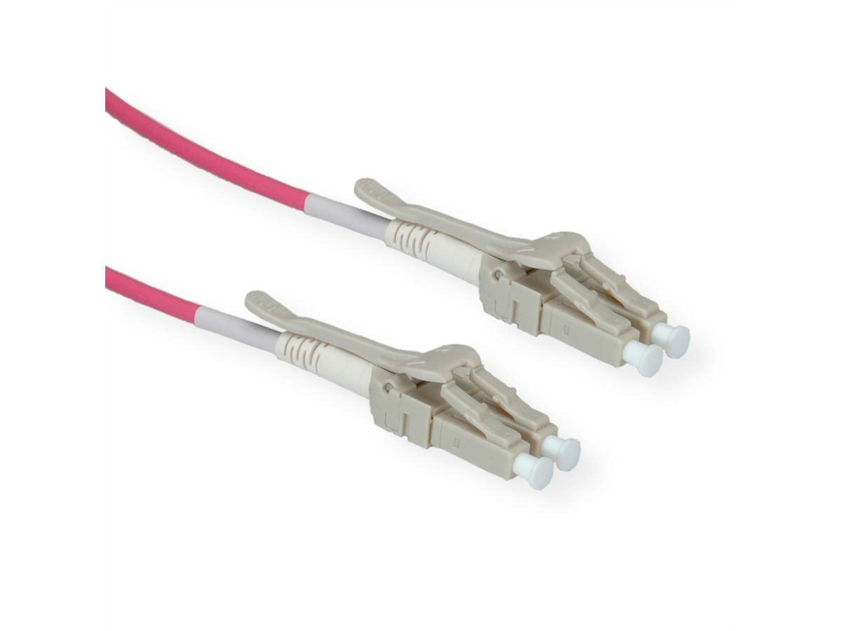 ROLINE LWL-Kabel 50/125µm OM4, LC/LC, Low-Loss-Stecker, violett, 3 m