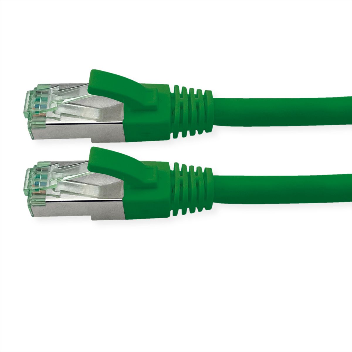 ROLINE RM Patchkabel Cat.6A S/FTP (PiMF), grün, 0,3 m