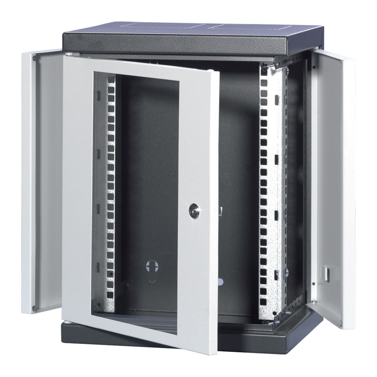 SCHROFF EPCASE 10"-Gehäuse 4 HE mit Glastür, (HxBxT) 262x345x280mm