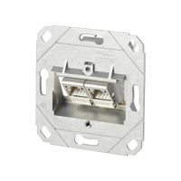 METZ CONNECT C6Amodul 2 Port 180°M UP0-Dose, reinweiß RAL9010