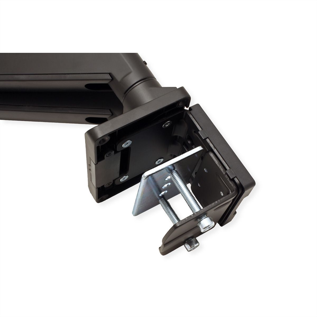 ROLINE LCD-Doppelarm, Tischmontage, Gasfeder, 2x 5 Gelenke, bis 35 Zoll, bis 2x 15 kg