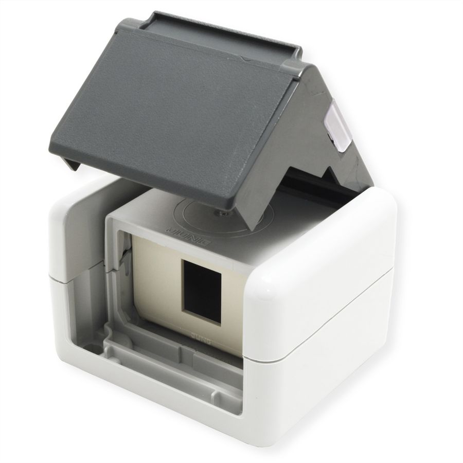 TELEGÄRTNER Gehäuse AP IP44, mit Mont-Einsatz für AMJ-Modul