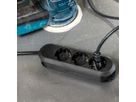 BACHMANN SMART Steckdosenleiste 3x Schutzkontakt, geschraubt, schwarz, 3 m