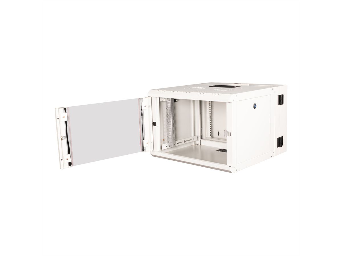 ROLINE 19-Zoll Wandgehäuse Pro 7 HE, 600x600 BxT zweiteilig schwenkbar grau