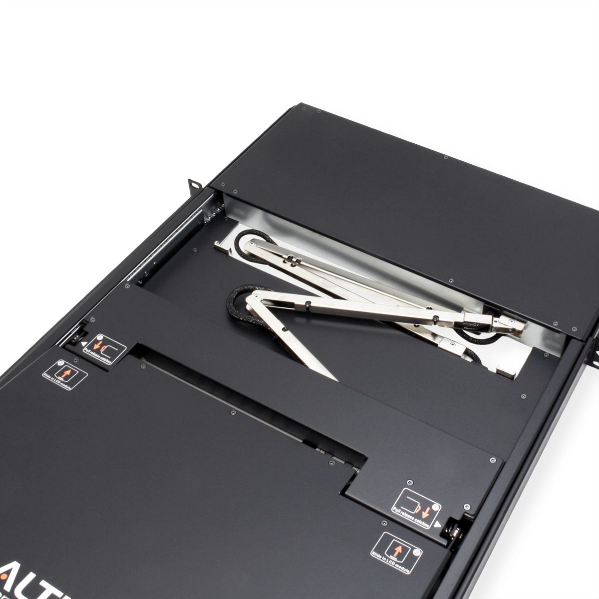 ATEN KL1516AiM KVM Over-IP Switch, 43cm TFT, VGA, PS/2-USB über Kat 5, 16 Ports, DE-Layout