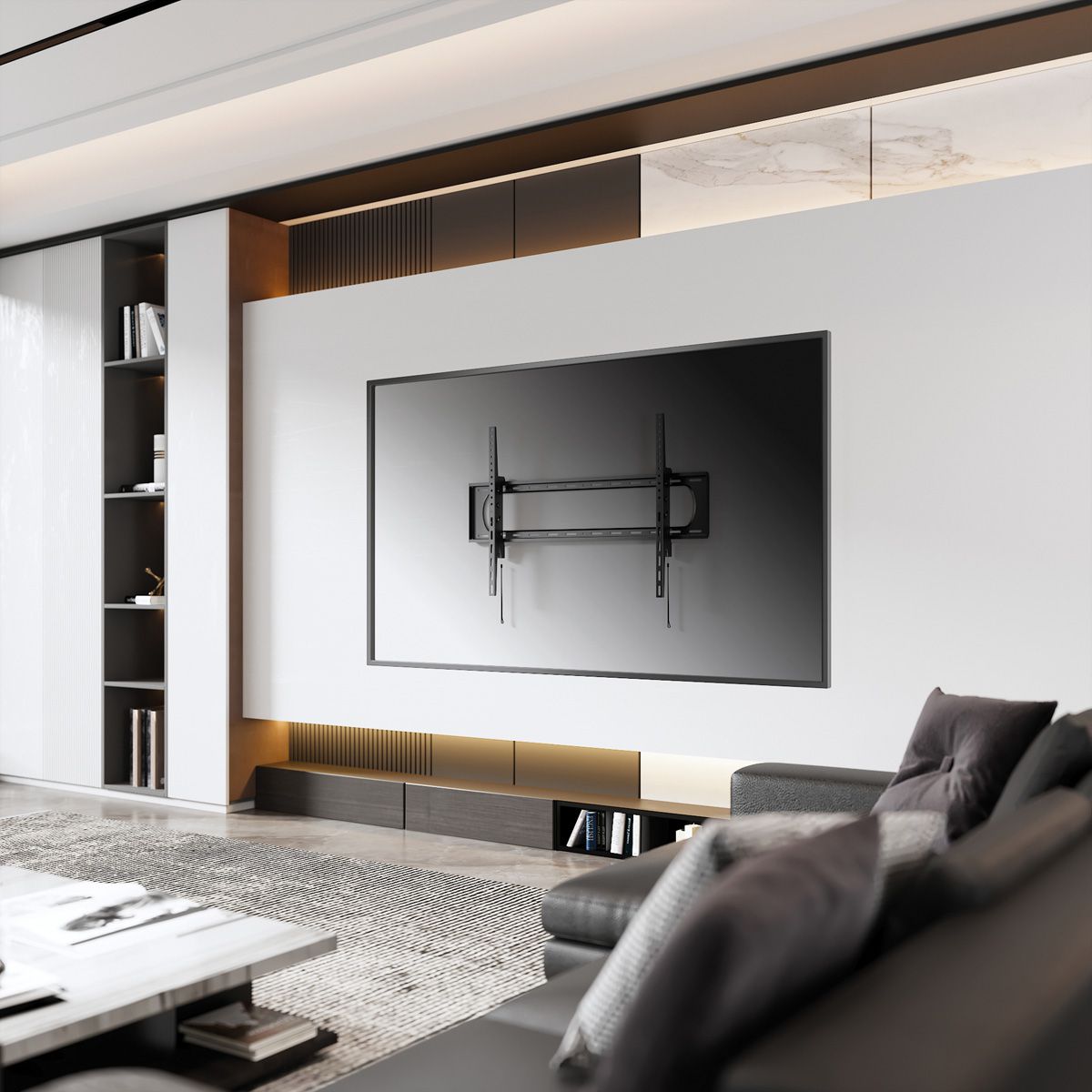 VALUE TV-Wandhalterung, neigbar, 60-120 Zoll, bis 120 kg
