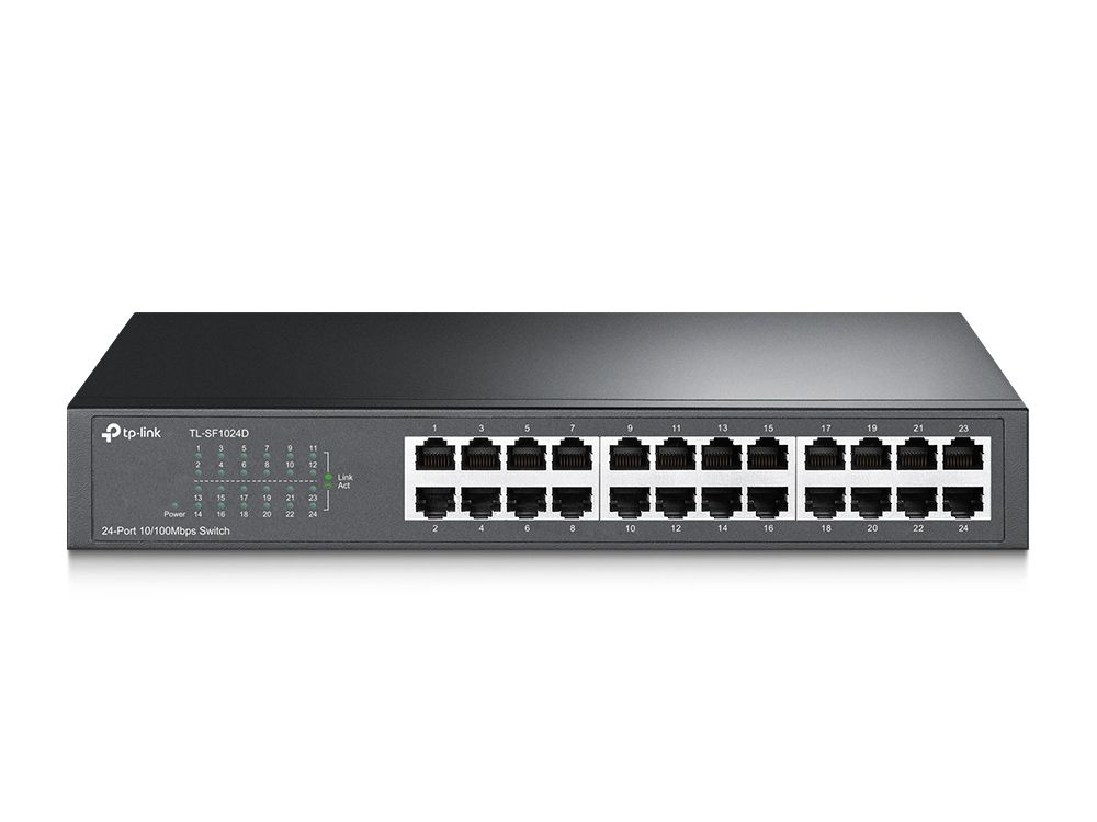 TP-Link TL-SF1024D Netzwerk-Switch Unmanaged Fast Ethernet (10/100) Schwarz