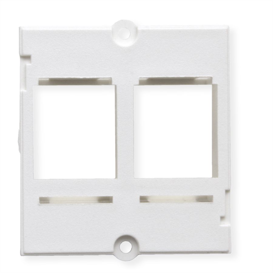 BACHMANN Custom Modul Rahmen 2x Keystone, weiß