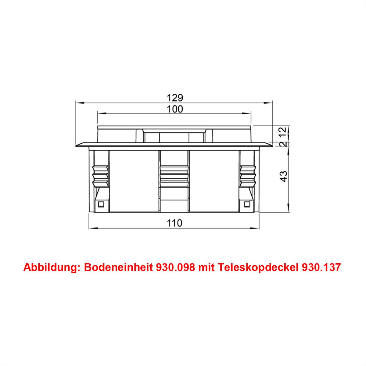 BACHMANN Easy-Outlet schwarz