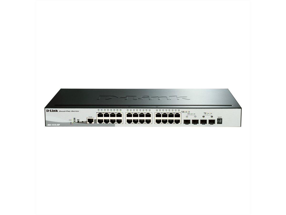 D-Link DGS-1510-28P Managed PoE Gigabit Stack Switch