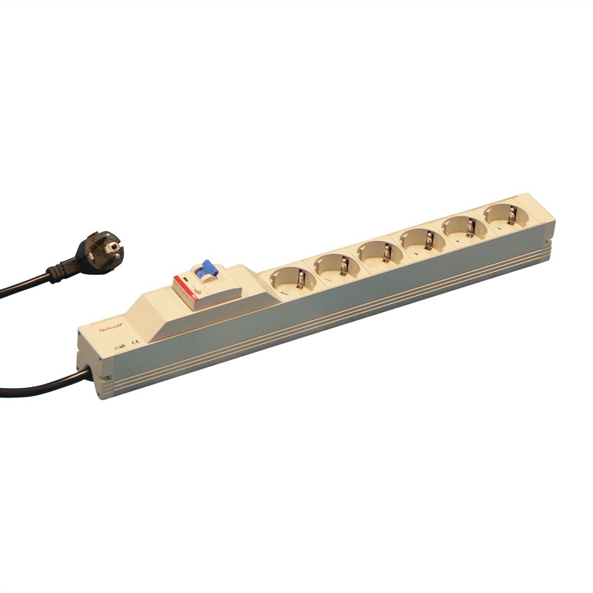 SCHROFF Schutzkontakt-Steckdosenleiste - STDL.Schutzkontakt 6D.FI+SCH.438,5L