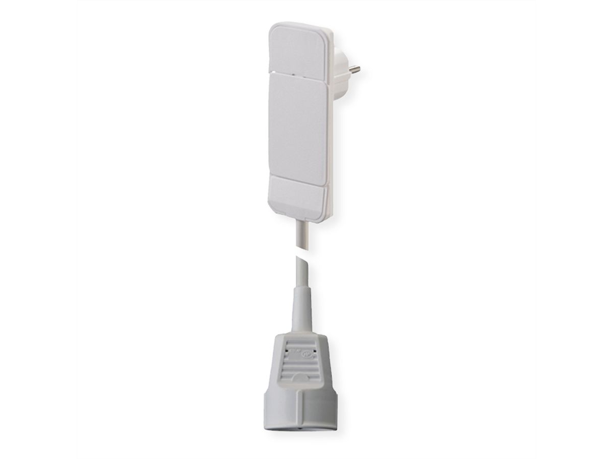 BACHMANN SmartPlug Flachstecker 1x Schutzkontakt weiß, 1.5m