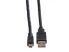 ROLINE USB 2.0 Kabel, Typ A - 5-Pin Mini, schwarz, 3 m