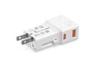 VALUE USB Reise-Charger mit Euro-Flach-/UK-/US-Stecker, 2 Port (Typ-A QC3.0, Typ-C PD), 25W