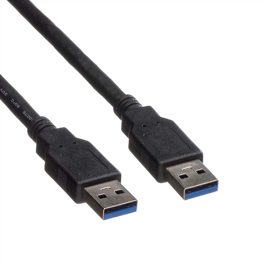 ROLINE USB 3.2 Gen 1 Kabel, Typ A-A, schwarz, 1,8 m
