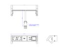 BACHMANN DESK2 2xSchutzkontakt USB A&C, USB Charger 22W 1xABD 0,2m GST18 INOX