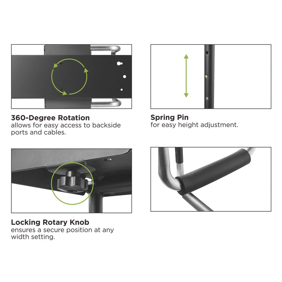VALUE PC-Halterung ausziehbar, drehbar, bis 30 kg