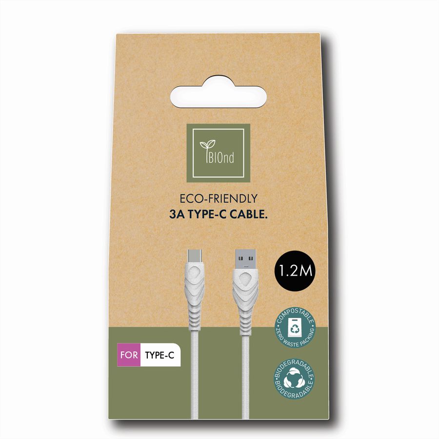 BIOnd BIO-12-TC USB-A to Type-C 3A, 1,2 m