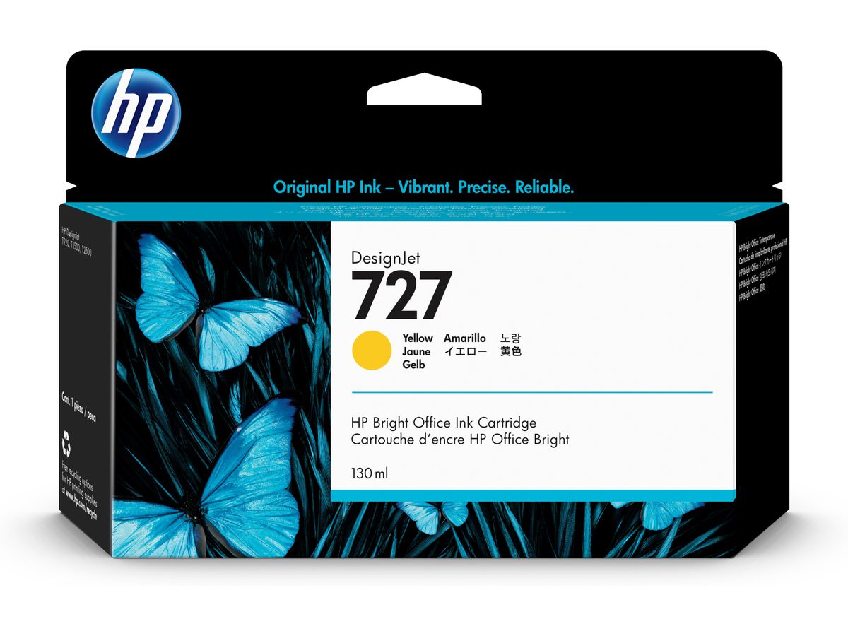 HP 727 Gelb DesignJet Tintenpatrone, 130 ml