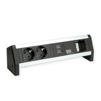 BACHMANN DESK 2xSchutzkontakt USB A&C, USB Charger 22W 1xABD GST18