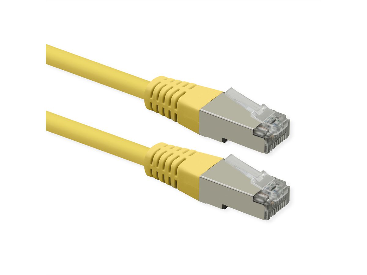 ROLINE Patchkabel Cat.6 (Class E), PoE, S/FTP (PiMF), gelb, 5 m