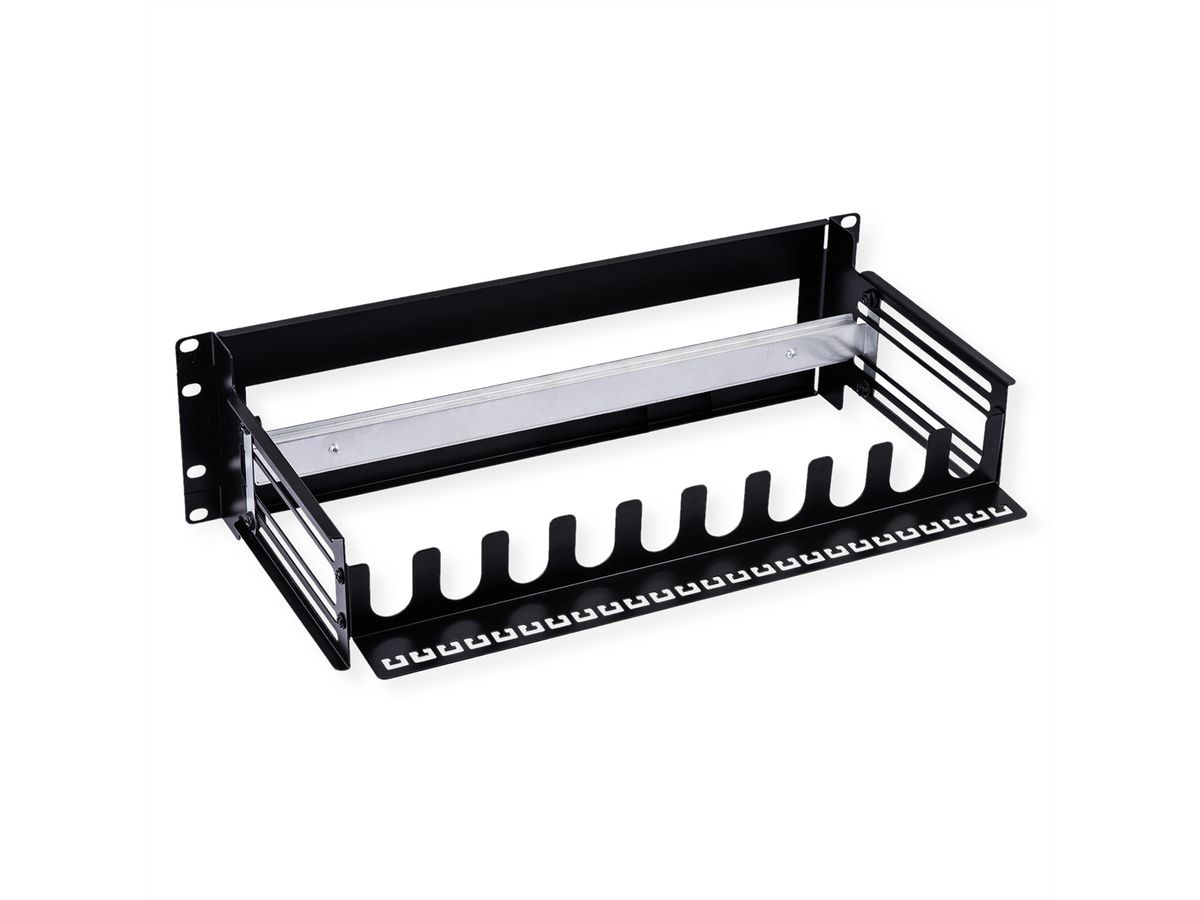 VALUE 19"-Tragrahmen für Hutschienengeräte, 3HE, schwarz